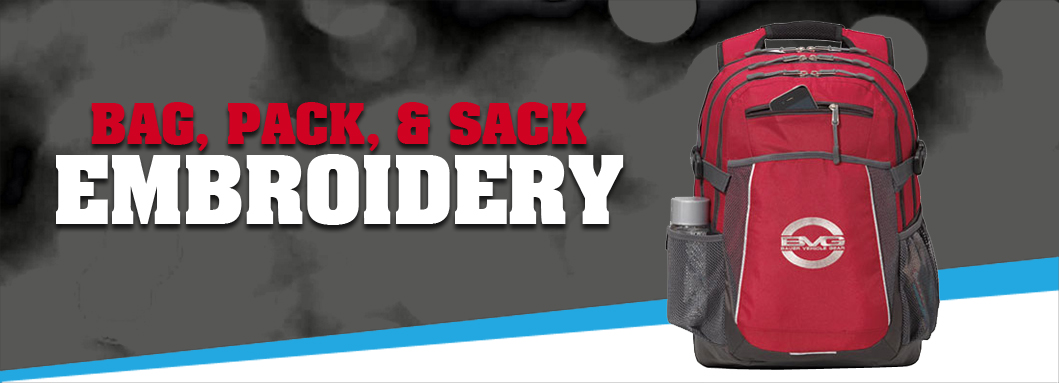 bag, pack, sack embroidery