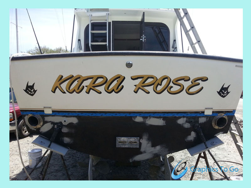 Boat Vinyl Graphics Decals